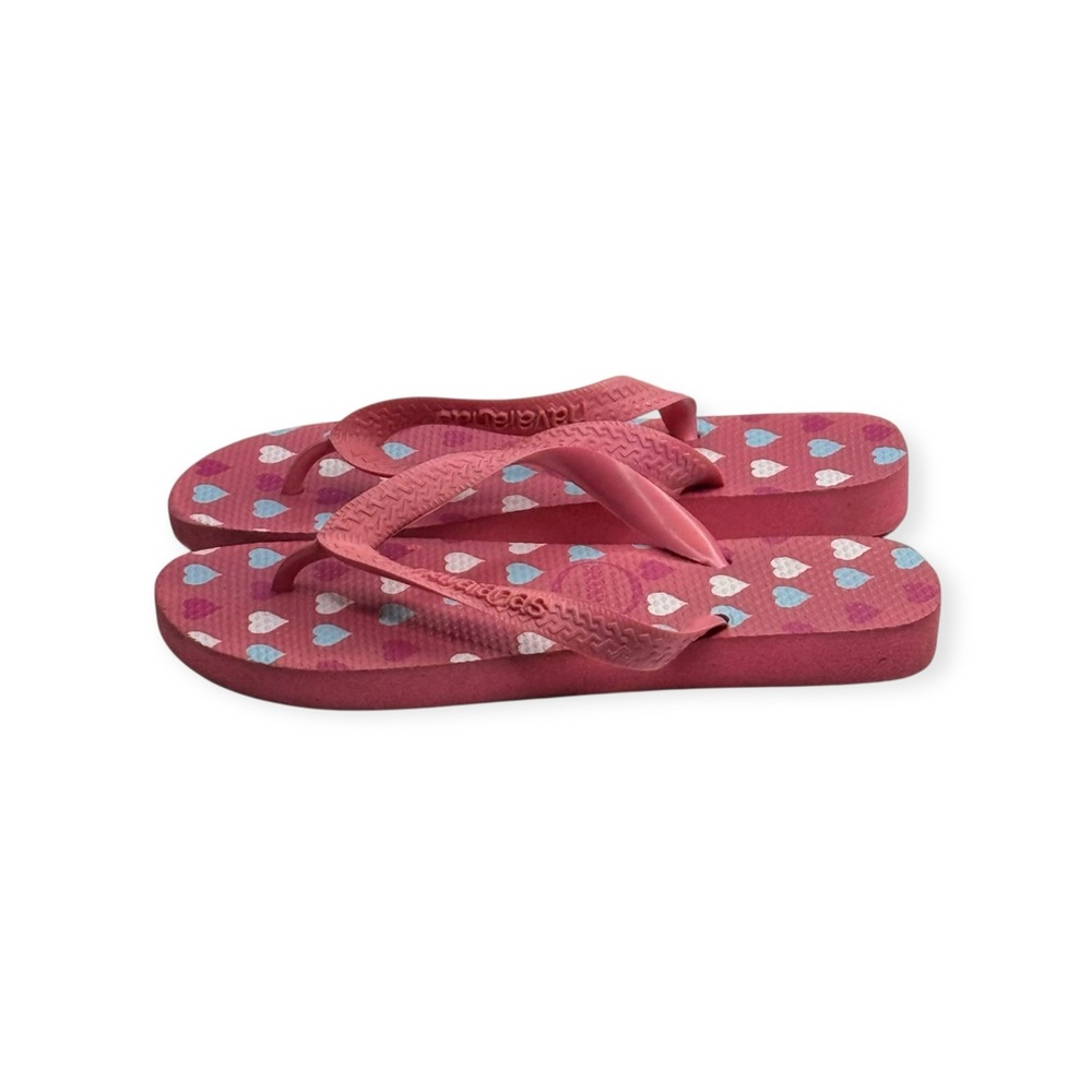 Top Havaianas ❤︎︎ Heart Print Flip Flops ❤︎︎ Brazilian Beach Sandal ❤︎︎ Pink 4 5 - Picture 10 of 16